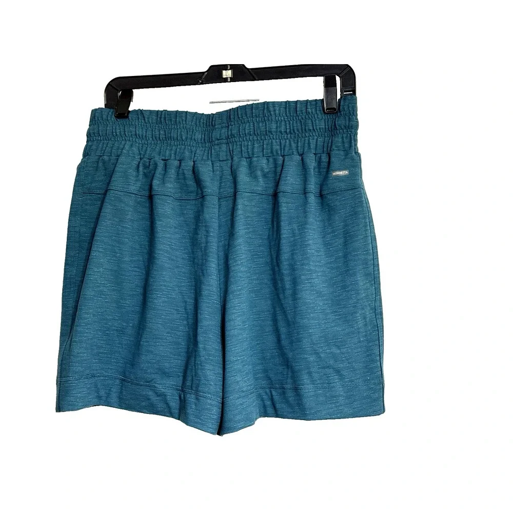 Mondetta Teal Blue Active Performance Drawstring Shorts Side Pockets Size‎ M